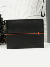 Load image into Gallery viewer, Men's Leather Two-Fold Wallet With Contrasting  Piping
