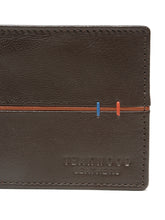 Load image into Gallery viewer, Men's Leather Two-Fold Wallet With Contrasting  Piping
