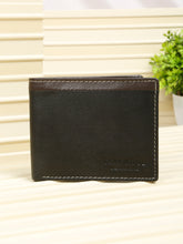 Load image into Gallery viewer, Men’s Two-Fold  Leather Wallet With Contrast Strap
