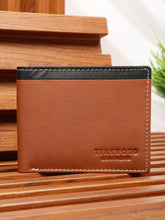 Load image into Gallery viewer, Men’s Two-Fold  Leather Wallet With Contrast Strap
