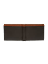 Load image into Gallery viewer, Men’s Two-Fold  Leather Wallet With Contrast Strap
