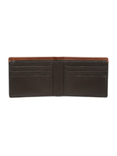 Load image into Gallery viewer, Men’s Two-Fold  Leather Wallet With Contrast Strap
