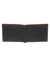 Load image into Gallery viewer, Men’s Two-Fold  Leather Wallet With Contrast Strap
