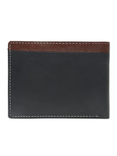 Load image into Gallery viewer, Men’s Two-Fold  Leather Wallet With Contrast Strap
