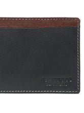 Load image into Gallery viewer, Men’s Two-Fold  Leather Wallet With Contrast Strap
