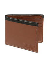 Load image into Gallery viewer, Men’s Two-Fold  Leather Wallet With Contrast Strap
