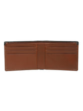 Load image into Gallery viewer, Men’s Two-Fold  Leather Wallet With Contrast Strap
