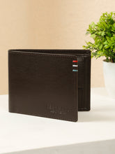 Load image into Gallery viewer, Men's Leather Wallet with Multi-Color Stitch Detailing
