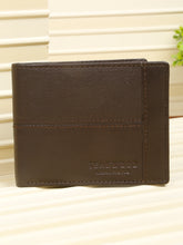 Load image into Gallery viewer, Men’s Dual-Texture Paneling Bifold Leather Wallet
