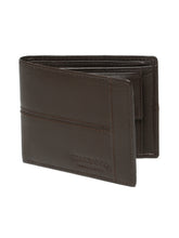 Load image into Gallery viewer, Men’s Dual-Texture Paneling Bifold Leather Wallet
