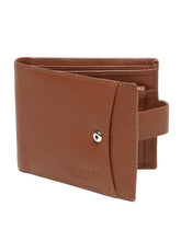 Load image into Gallery viewer, Men's  Leather Bi-Fold Wallet with Snap Button Closure

