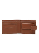 Load image into Gallery viewer, Men's  Leather Bi-Fold Wallet with Snap Button Closure
