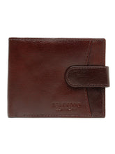 Load image into Gallery viewer, Men's  Leather Bi-Fold Wallet with Snap Button Closure
