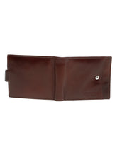 Load image into Gallery viewer, Men's  Leather Bi-Fold Wallet with Snap Button Closure
