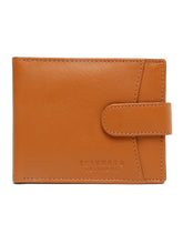 Load image into Gallery viewer, Men's  Leather Bi-Fold Wallet with Snap Button Closure

