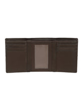 Load image into Gallery viewer, Men’s Brown Leather Tri-Fold Wallet
