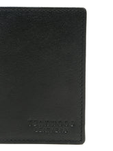 Load image into Gallery viewer, Leather Men Black Bi-fold wallet
