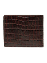 Load image into Gallery viewer, Men's Croco Texture Leather Bi-Fold Wallet
