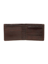 Load image into Gallery viewer, Men's Croco Texture Leather Bi-Fold Wallet
