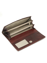 Load image into Gallery viewer, Teakwood Genuine Leather Maroon Color Wallet
