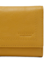 Load image into Gallery viewer, Women Yellow Leather Two Fold Wallet
