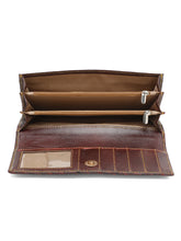 Load image into Gallery viewer, Women Brown 3D Leather Wallet
