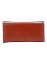 Load image into Gallery viewer, Women Tan Leather Two Fold Wallet
