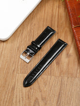 Load image into Gallery viewer, Teakwood black leather casual 22 MM watch strap
