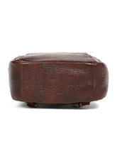 Load image into Gallery viewer, Teakwood Leathers Solid Textured Backpack cum Side Bag (2 in 1)
