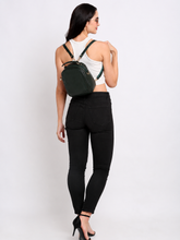 Load image into Gallery viewer, Teakwood Leathers Solid Textured Backpack cum Side Bag (2 in 1)
