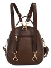 Load image into Gallery viewer, Teakwood Leather Textured Women Backpack
