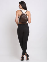 Load image into Gallery viewer, Teakwood Leather Textured Women Backpack
