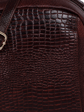 Load image into Gallery viewer, Teakwood Leathers Solid Textured Backpack cum Side Bag (2 in 1)
