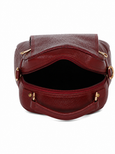 Load image into Gallery viewer, Teakwood Leathers Solid Textured Backpack cum Side Bag (2 in 1)

