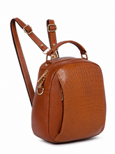 Load image into Gallery viewer, Teakwood Leathers Solid Textured Backpack cum Side Bag (2 in 1)
