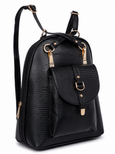 Load image into Gallery viewer, Teakwood Leathers Solid Textured Backpack
