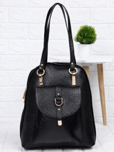 Load image into Gallery viewer, Teakwood Leathers Solid Textured Backpack
