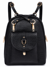 Load image into Gallery viewer, Teakwood Leathers Solid Textured Backpack

