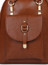 Load image into Gallery viewer, Teakwood Leathers Solid Textured Backpack
