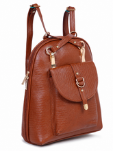 Load image into Gallery viewer, Teakwood Leathers Solid Textured Backpack
