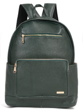 Load image into Gallery viewer, Women&#39;s GREEN textured Leather backpack
