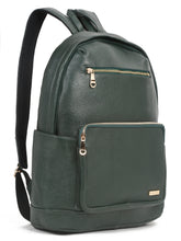 Load image into Gallery viewer, Women&#39;s GREEN textured Leather backpack
