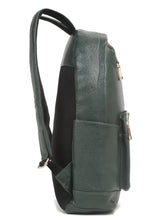 Load image into Gallery viewer, Women&#39;s GREEN textured Leather backpack
