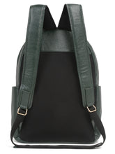 Load image into Gallery viewer, Women&#39;s GREEN textured Leather backpack
