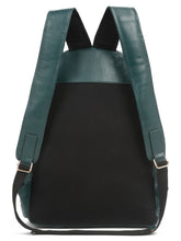 Load image into Gallery viewer, Women&#39;s GREEN solid Leather backpack
