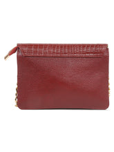 Load image into Gallery viewer, Women&#39;s textured Leather Sling Bag With Bow

