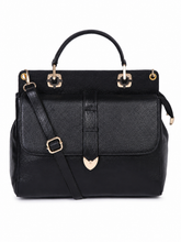 Load image into Gallery viewer, Teakwood Leathers Solid Structured Women Leather Handheld Bag
