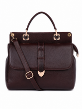 Load image into Gallery viewer, Teakwood Leathers Solid Structured Women Leather Handheld Bag
