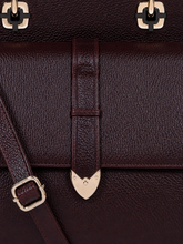 Load image into Gallery viewer, Teakwood Leathers Solid Structured Women Leather Handheld Bag
