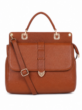 Load image into Gallery viewer, Teakwood Leathers Solid Structured Women Leather Handheld Bag
